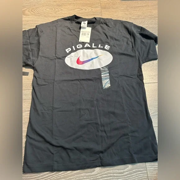 Nike Shirts Nike Nikelab X Pigalle Tshirt Black Platinum Men
